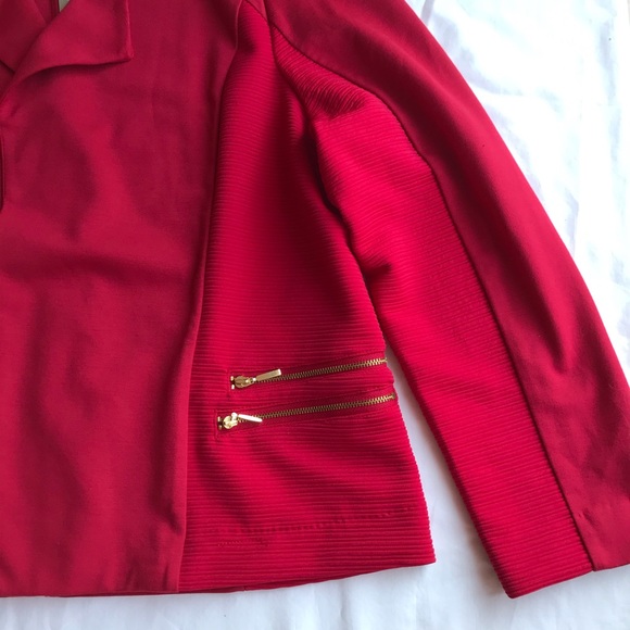 Chico’s  women’s Jacket & coats red Sz 3 - Picture 5 of 8